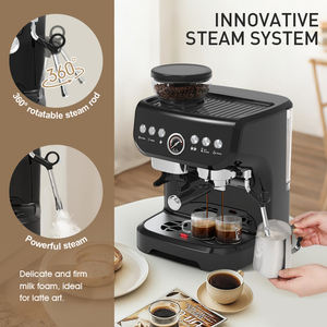 Machine à café expresso italienne de haute qualité, <span class=keywords><strong>cafetière</strong></span>, cappuccino - Product Image 3