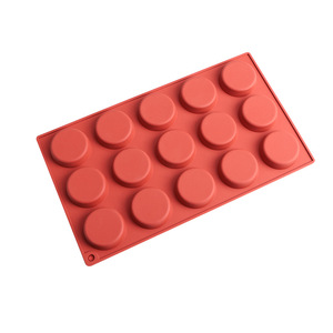 Silicone Mousse Cake Mold 15 Cup Cylindrical Baking Mold For Dessert Chocolate Pudding Cake Making - Product Image 2