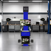 Machine d'alignement de roues 3D portable de type cabine, haut de gamme, industrielle, pour l'entretien des pneus de véhicules, modèles mondiaux disponibles
