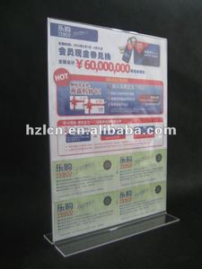 Table A3 <span class=keywords><strong>A4</strong></span> A5 A6 Signe Porte-Menu Acrylique Présentoir - Product Image 6