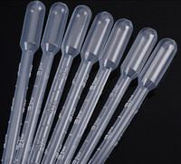 Pipette de transfert jetable stérile transparente, compte-gouttes en plastique, 1ml, 2ml, 3ml, 5ml, 10ml.