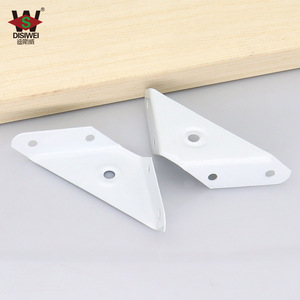 Support d'angle en acier Disway épaissi, blanc cassé, pour lit, armoire, fixation murale - Product Image 4