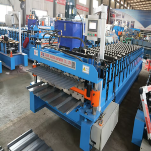 Doppels chichtige Metallplatte Trapez ziegel Wellblech herstellungs maschine Maquina Form nadora De Cal amina - Product Image 4