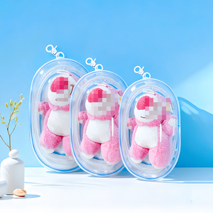 Nhỏ Xách Tay Rõ Ràng Hình Hiển Thị Túi Chống Bụi Bảo Vệ Trường Hợp Mù Hộp PVC Pouch Sang Trọng Đồ Chơi Mang Theo Trường Hợp Du Lịch Lưu Trữ Túi - Product Image 1