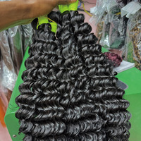 Cheveux Humains Brésiliens Pas Chers en Gros, Bundles de Cheveux Humains Vierges Ondulés Profonds avec Fermetures, Extensions de Cheveux Naturels Bruts pour Vendeurs