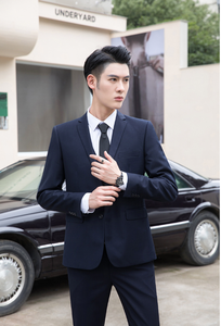Traje de 3 Piezas para Hombre IStapromo, Talla Asiática, Chaqueta + Pantalones, Estilo Coreano, Profesional, para Boda, Ropa Formal de Negocios - Product Image 3
