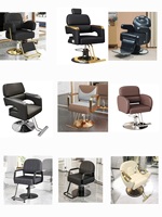 Chaise de Barbier en Métal et Acier, Revêtement Cuir de Haute Qualité, Pivotante à 360 Degrés, Inclinable et Réglable en Hauteur, Design Moderne – Meilleure Vente