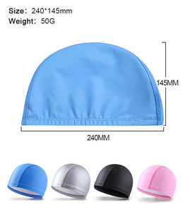 Vente en gros de bonnets de bain confortables en PU personnalisés marque privée imperméable pour hommes femmes - Product Image 2