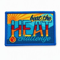 Patch Bordir Musim Panas Atasi Panas Matahari Termometer Suhu 100% Bordir Heat Press Thermocollant Patch De Broderie