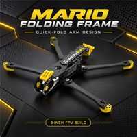 Châssis pliable SpeedyBee Mario Fold DC en fibre de carbone, taille personnalisée, longue portée, pour FPV, charge utile lourde, avec support GPS et VTX, montage rapide