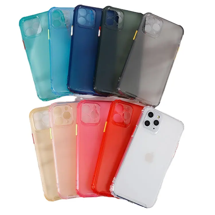 Colors TPU Matte Transparent Case for Samsung Galaxy S10 S20 Note 10 A20 A30 A51 A70 A81 A91 J2 2018 J4 J6 J7 Prime Full Cover