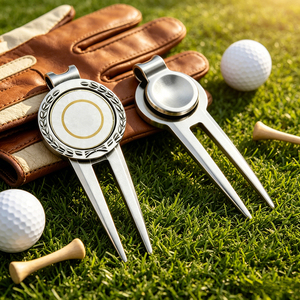 Ouvre-bouteille multifonctionnel personnalisé sur <span class=keywords><strong>le</strong></span> thème des événements de <span class=keywords><strong>golf</strong></span>, en métal, de qualité supérieure, pour la vente en gros, OEM, avec outil de réparation de divots de <span class=keywords><strong>golf</strong></span> - Product Image 1