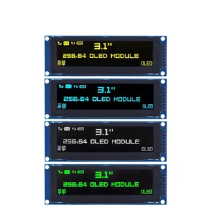 TZT gerçek OLED ekran 3.12 "256*64 25664 nokta grafik LCD modülü ekran LCM ekran SSD1322 denetleyici desteği SPI