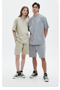 T-shirt Casual oversize da uomo in cotone all'ingrosso su misura stile <span class=keywords><strong>Vintage</strong></span> lavato o-collo estivo Plain Blank T-shirt da uomo - Product Image 6