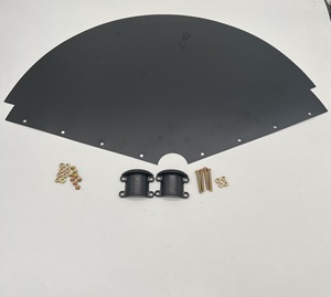 松鼠挡板热敷，独特的金属浣熊和松鼠防鸟喂食器庭院保护杆悬挂挡板 - Product Image 3