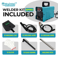 Mini soudeuse MMA ARC portable 220V DC, machine à souder à l'arc compacte, kit de soudeuse à l'arc pour réparation industrielle DIY
