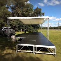 Estructura de Acero Galvanizado en Capas, Estructura de Aluminio para Iluminación Line Array, Estructura de Andamio para Escenarios