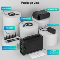 Station d'alimentation solaire portable 300Wh 96000mAh 60W avec charge sans fil pour camping en extérieur, secours domestique et alimentation d'urgence pour camping-car