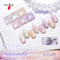 Missgel – Collection de gels pour ongles effet œil de chat, 36 couleurs, sans HEMA ni TPO, 15 ml, longue tenue, pour nail art