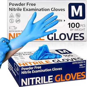 Blue Synthetic Nitrile Gloves Latex Free Powder Free Chemical Resistance Cheap Exam Pure Hand Nitrile Gloves - Product Image 1