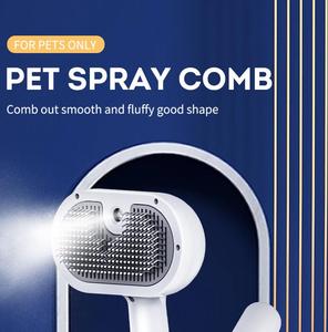 Kediler köpekler dökülme için sprey fırça kaldırmak statik uçan saç bakım kendini temizleme Pet epilasyon tarak ile su tankı Amazon - Product Image 4