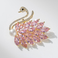 Broche Cygne de Luxe TIANSHE – Élégance Haut de Gamme, Cadeau d'Anniversaire, Épingle Animale Tendance, Vente en Gros