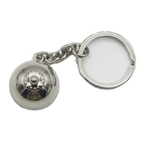 Custom 3D Shiny Nickel Plating Keychain Zinc Alloy Metal Customer Design Key Chain - Product Image 1