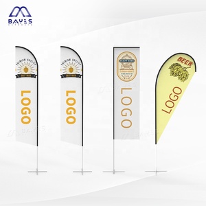 Drapeaux d'affichage en plumes imprimés personnalisés, bannières publicitaires pour <span class=keywords><strong>la</strong></span> promotion d'événements commerciaux en int - Product Image 3