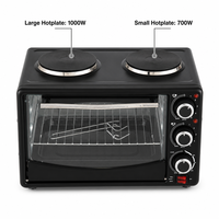 Four électrique compact 2-en-1 et plaque chauffante, appareil de cuisine de table compact, solutions CKD CBU pour les importateurs