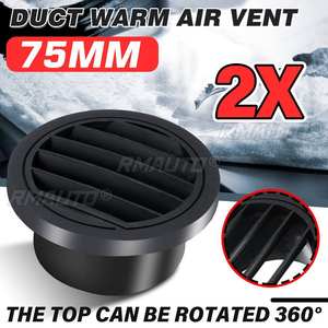 Conector de Ventilación de Aire para Calefactor de Coche de 75 mm, 2/4 Piezas, para Calefacción Diésel Webasto, Eberspaecher, Propex - Product Image 1