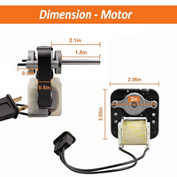 Kit de remplacement de moteur de ventilateur d'extraction universel pour salle de bain, compatible avec les modèles Nu-Tone, monophasé 120V 50CFM