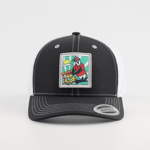 OEM Tùy Chỉnh Chất Lượng Cao Chim Cánh Cụt Dệt Vá 112 <span class=keywords><strong>Trucker</strong></span> <span class=keywords><strong>Hat</strong></span>,6 Bảng Điều Chỉnh Thấp Hồ Sơ Cong Thời Trang Có Cấu Trúc Lưới Mũ Bóng Chày - Product Image 2