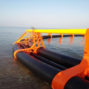 กรงเลี้ยงปลาแบบลอยน้ำทรงกลมขนาดใหญ่ ทำจากท่อ HDPE พร้อมตาข่ายและแท่นทำงาน - Product Image 5