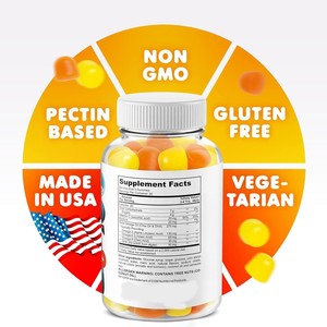 Bonbons gélifiés <span class=keywords><strong>Omega369</strong></span> pour enfants, best-seller OEM, Omega-3 Omega-9 DHA pour une meilleure densité osseuse, flacon de 90 unités - Product Image 2