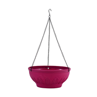 Pots de fleurs suspendus ronds en plastique pour le jardin vente en gros