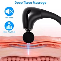 Masseur électrique sans fil pour soulager les muscles, intensité personnalisée, 5 vitesses réglables, masseur dorsal rechargeable à main
