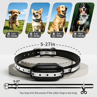 Kalung Pelatihan Anjing Tanpa Sengatan 1 Transmitter 2 Receiver Tipe Getar dan Bunyi Type-C Tahan Air IPX7 Ramah Lingkungan