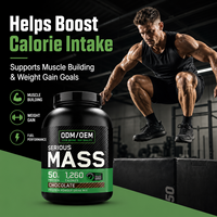 Proteína para Aumentar Masa Muscular OEM ODM, 5 LB, Sabor Chocolate, Marca Privada, Fórmula Personalizada, Alto Contenido Calórico, Fabricante Mayorista