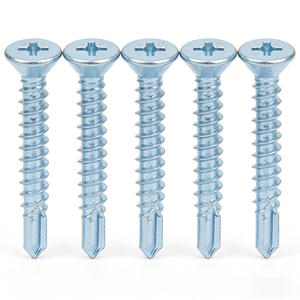 Bibo Yaente Factory M4.2/m4.8 Bulk Galvanized Countersunk <b>Flat</b> Head Self-drilling Drill Tail Self-tapping <b>Screw</b> M4.2 M4.8 Bulk - Product Image 1