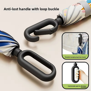 Paraguas Infantil Manual con Dibujos Animados |   Ligero de 6 Varillas |   Hebilla de anillo y borde de seguridad para niños pequeños y estudiantes - Product Image 6