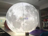 Modèle de Lune Gonflable Géant Publicitaire avec LED pour Musées, Centres Commerciaux, Festivals et Événements