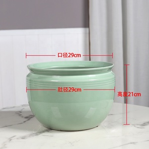 Macetas de Cerámica Decorativas para Interiores y Exteriores, Resistentes a Altas Temperaturas, Ecológicas y Duraderas, de Jingdezhen, Color <span class=keywords><strong>Beige</strong></span> Terracota, Estilo Moderno - Product Image 6