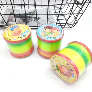 Hot Selling Cartoon Creative Lid Colorful Flashing Lights Rainbow Circle Puzzle Stack Circle Educational Toy