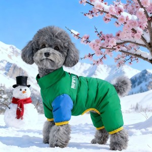 Veste d'hiver en duvet pour petits chiens, Bichon Frise Schnauzer Teddy Bear, vêtements à quatre pattes, manteau chaud rembourré en coton - Product Image 1