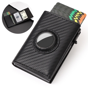 กระเป๋าสตางค์ใส่บัตรเครดิตแบบบาง Minibook Smart Business ทำจากหนัง PU ป้องกันการโจรกรรมข้อมูล RFID พร้อมช่องใส่ Airtag สำหรับใส่ในกระเป๋าหน้า - Product Image 1