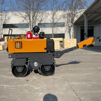 Rouleau Compacteur Vibratoire à Double Tambour Compact Mini Manuel de Haute Qualité Storike 540 kg 800 kg pour Béton, Asphalte et Sol