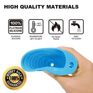 Silicone <b>Collapsible</b> Funnels for Kids Pouring Toys for Toddlers Food Safe Sensory <b>Bin</b> Tools and Accessories - Product Image 3