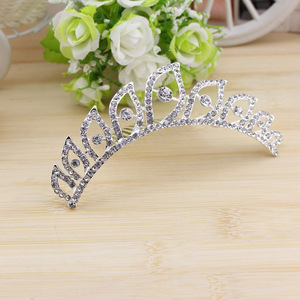 Bridal Crown Headpiece Large Size Rhinestone <b>Wedding</b> Headdress Alloy Material White Crystal Decorative Hair <b>Accessory</b> - Product Image 4