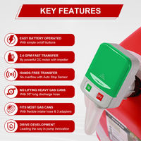 Bomba Eléctrica Autocebante TOUKOO FTP001-07 con 4 Pilas AA para Transferencia de Combustible en Plástico, para Diésel/Queroseno/Gasolina, 3V DC