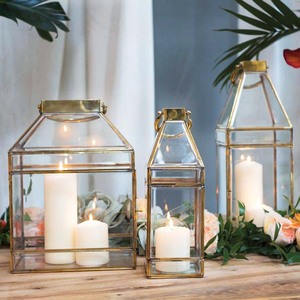 Nouvelle conception en laiton et verre bougie lanterne pour décor de mariage suspendu grande bougie lanterne pour ornements de noël décor - Product Image 6